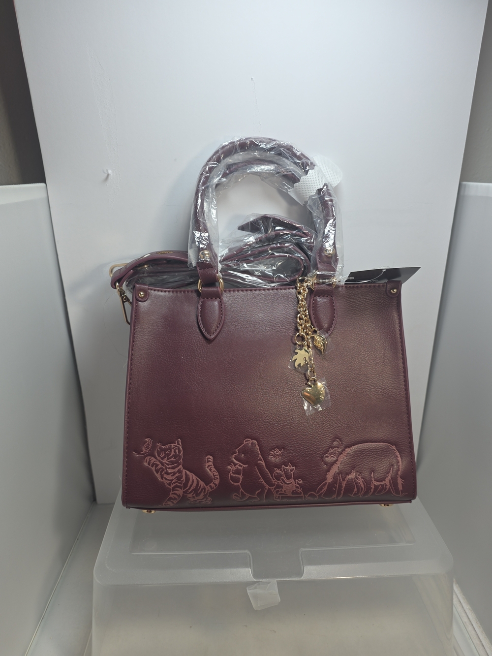 Disney Winnie The Pooh Autumn Harvest Crossbody Bag W/ Charms Her Universe NWT